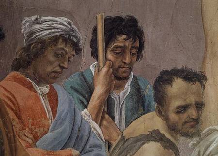 The Dispute with Simon Mago, and the Crucifixion of St. Peter (Detail of figures around St. Peter's von Filippino Lippi