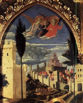 Santa Trinita Altarpiece, detail of the grieving angels c.1434