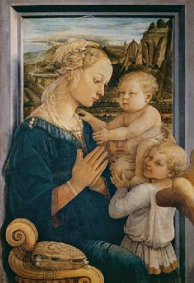 Madonna and Child with Angels 19th