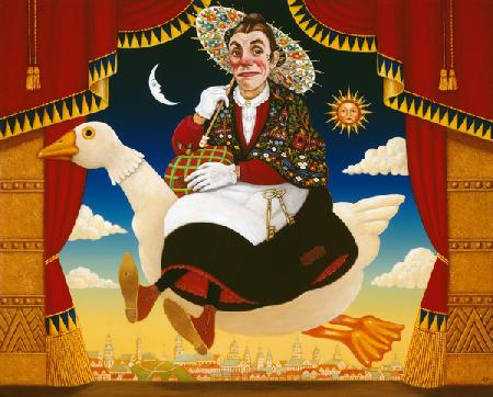 Dan Leno (1860-1904) as Mother Goose 1996