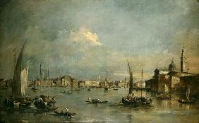 The Church of San Giorgio Maggiore and the Riva degli Schiavoni (oil on canvas)