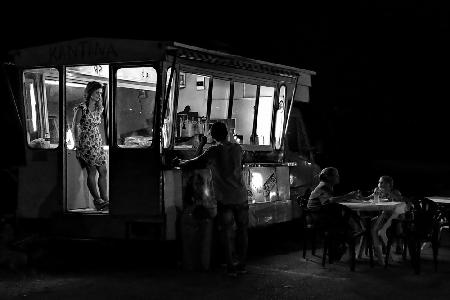 Abend am Kiosk