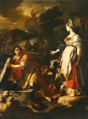 Jacob and Rachel, c.1710 (oil on canvas) 1828