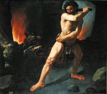 Hercules and Cerberus von Francisco de Zurbarán (y Salazar)