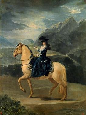 Reiterbild der Maria Teresa de Vallabriga 1783