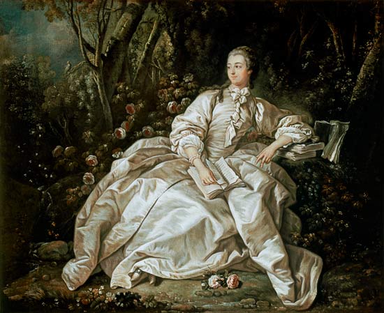 Madame de Pompadour (1721-64) - François Boucher als Kunstdruck oder  Gemälde.