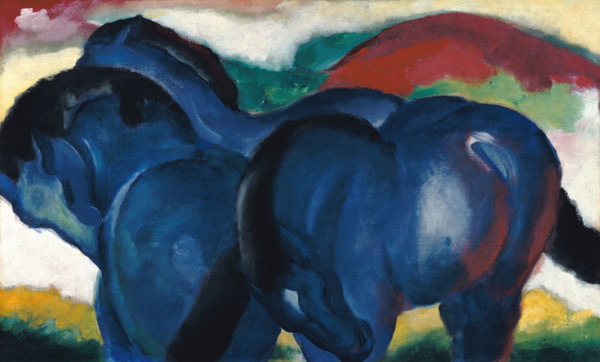 Die kleinen blauen Pferde von Franz Marc