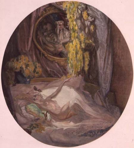 Woman on a Bed von Franz von Bayros