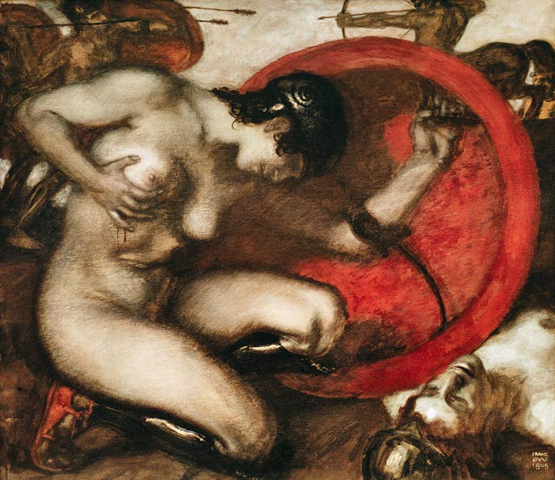 Die verwundete Amazone von Franz von Stuck