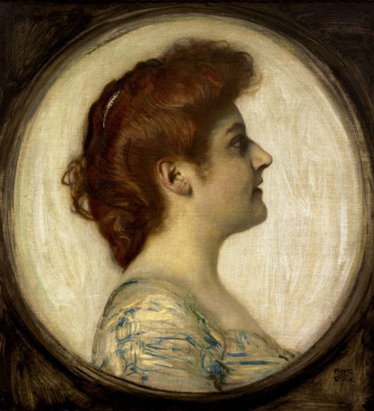 Frank v. Stuck / Portrait of a Woman von Franz von Stuck