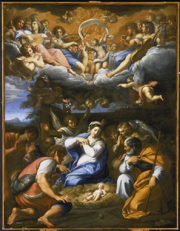Die Anbetung der Hirten (Nach Annibale Carracci) von Französischer Maler