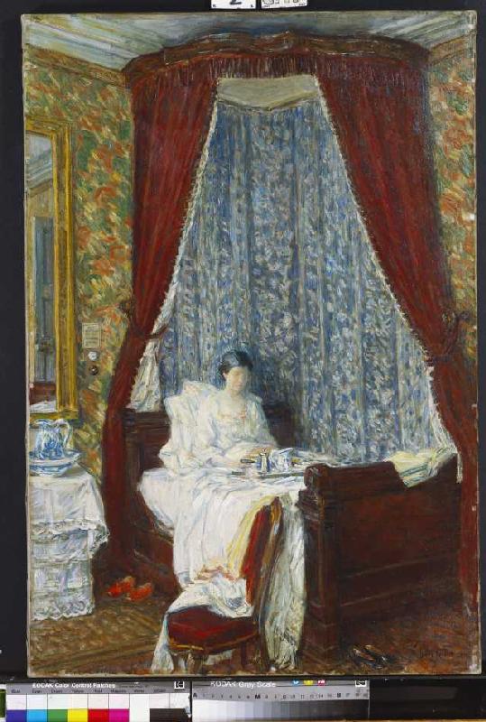 Frühstück im Bett von Frederick Childe Hassam