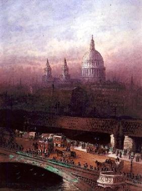 Blackfriars Bridge and St. Paul's