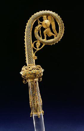 Crozier Head: Saint Michael and the Dragon, 1210-25