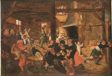 The Pillage of a Farm von French School