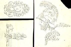 Designs for bronze ormolu furniture mounts c.1825  &