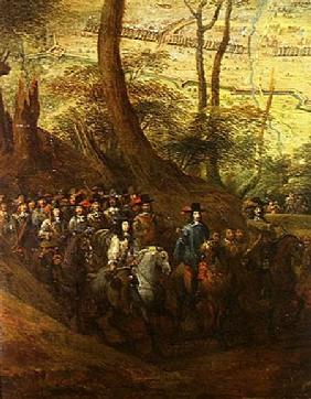 Louis II (1621-86) of Bourbon, Duke of Enghien, amongst Cavaliers Besieging a Town c.1647