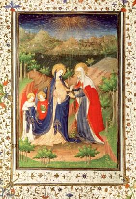 Ms 2 fol.65v The Visitation c.1410