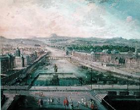 View of Place Dauphine and the Seine