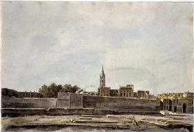 View of a Townscape in Southern France c.1800  on