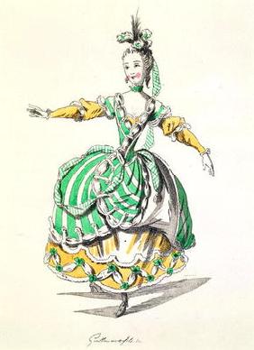 Costume design for Phrygienne, in Dardanus, a libretto by Leclerc de Labruere, composed by Jean-Phil 19th