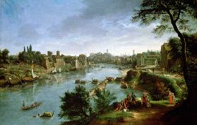 View of the River Tiber in Rome (pair of 68188)