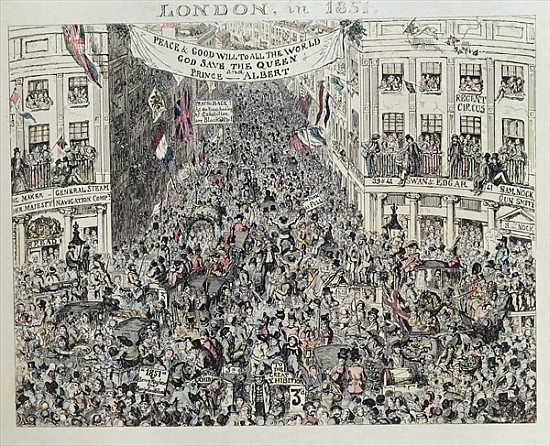 Mayhew''s Great Exhibiton, London von George Cruikshank