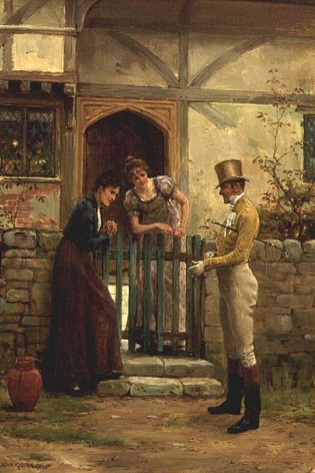 The Visitor von George Goodwin Kilburne