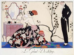 The Backless Dress, engraved by Henri Reidel, 1920 (colour litho) 18th