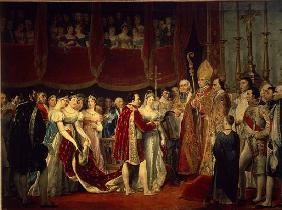 The marriage ceremony of Napoleon I and Archduchess Marie-Louis on 2nd April 1810