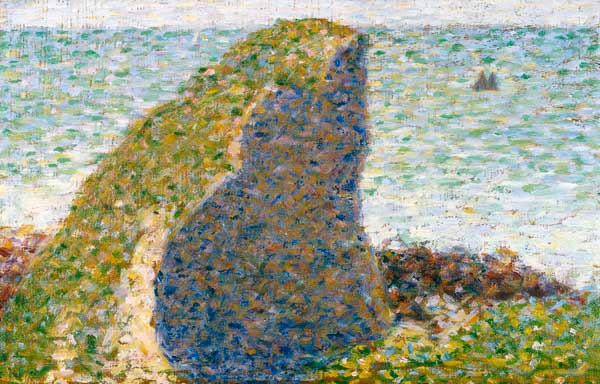 Study for Le Bec du Hoc, Grandcamp von Georges Seurat