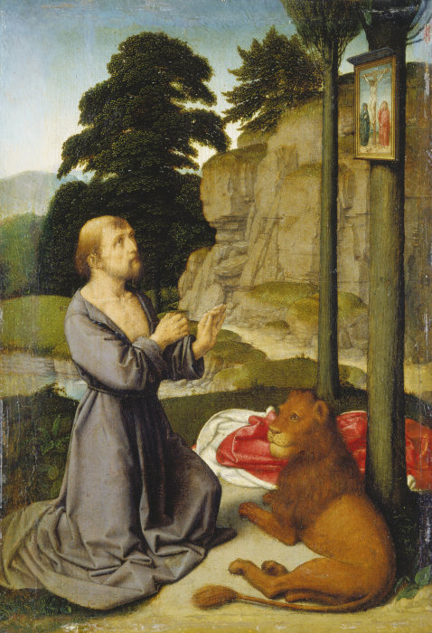 Der heilige Hieronymus in der Wildnis von Gerard David