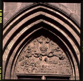 Christ in Majesty, tympanum from the portal