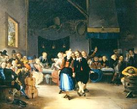 Wedding Dance in a Tavern