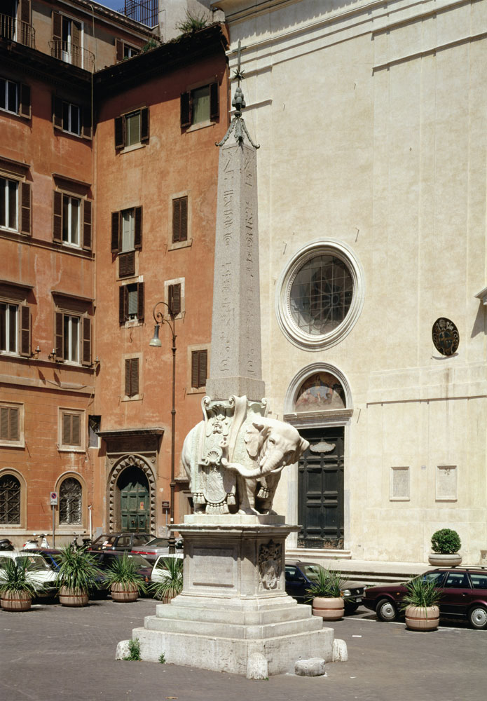 Elephant Bearing an Egyptian Obelisk von Gianlorenzo Bernini