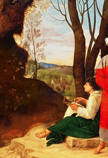 The Three Philosophers (detail of 54291) von (Giorgio da Castelfranco) Giorgione