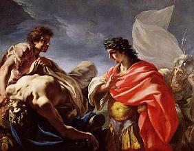 Achilles Contemplating the Body of Patroclus