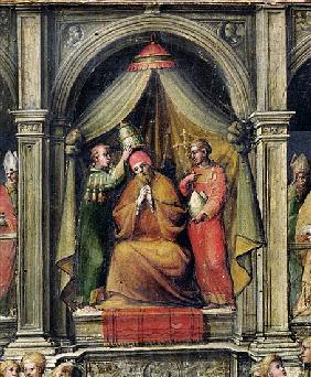 Coronation of Pope Paul II (1417-71) 1534 (detail of 249277)