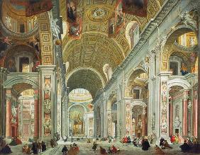 Interior of St. Peter's, Rome c.1754