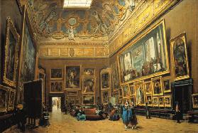 Der Salon Carre im Louvre 1861