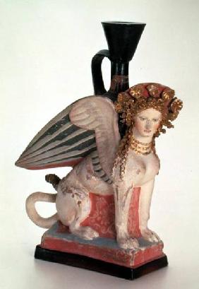 Lekythos in the form of a Sphinx, Bosporan Kingdom late 5th c