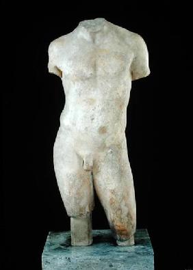 Nude male torso