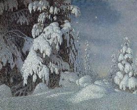 Mondschein im Winter 1895