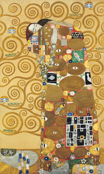 Die Erfüllung - Gustav Klimt als Kunstdruck oder Gemälde.