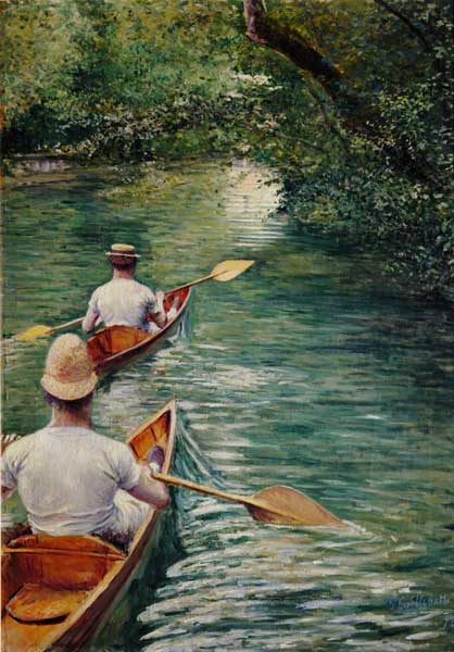 Paddelboote von Gustave Caillebotte