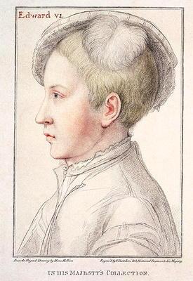 Portrait of Edward VI (1537-53) engraved by Francesco Bartolozzi (1727-1815) 1796 (engraving) 18th