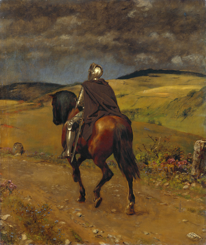 Einsamer Ritt von Hans Thoma