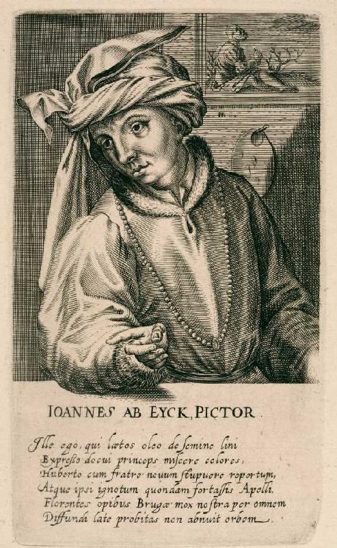 Jan van Eyck von Hendrik Hondius