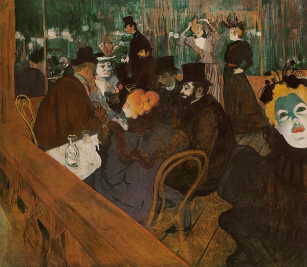 Im Moulin Rouge - Henri de Toulouse-Lautrec als Kunstdruck oder Gemälde.