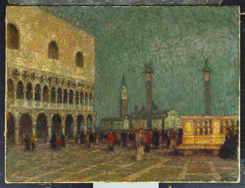 Der Markusplatz in Venedig von Henri Le Sidaner